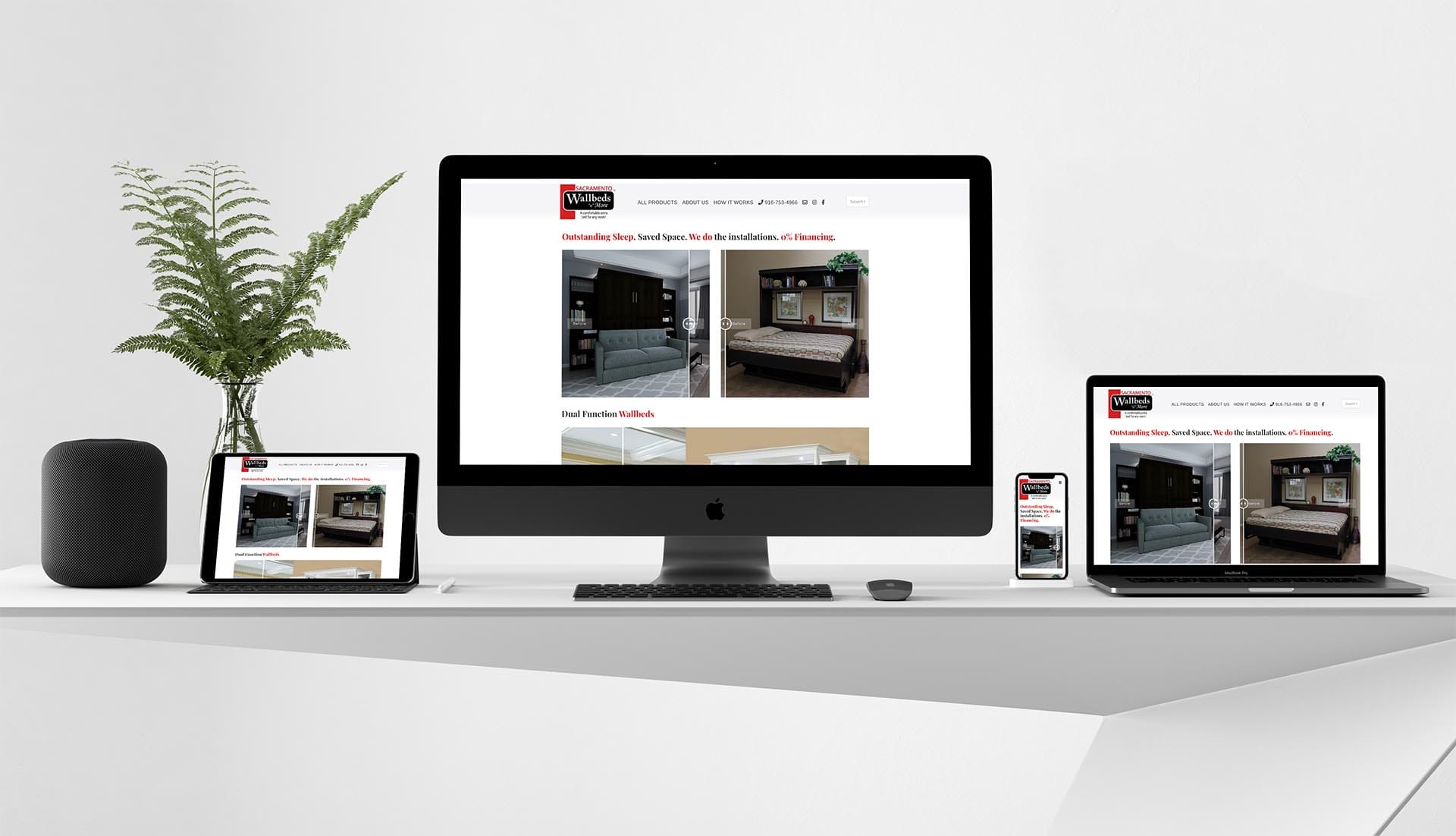 WallbedsSac.com - Furniture Website Design
